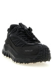 Moncler Schwarze Leder-Sneaker im Athletic-Stil