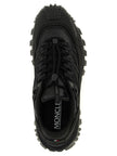 Moncler Schwarze Leder-Sneaker im Athletic-Stil