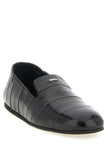 Giuseppe Zanotti Schwarze Leder Loafer zum Hineinschlüpfen