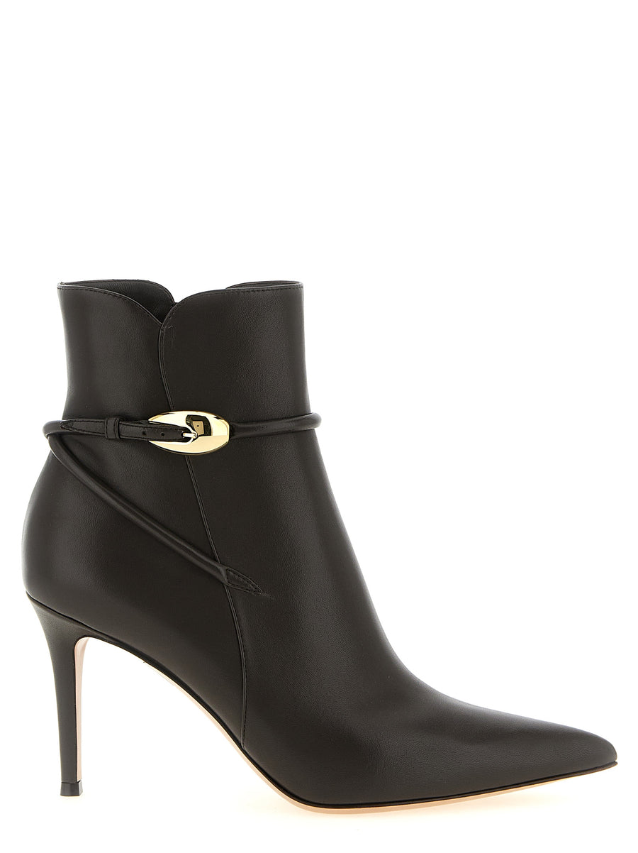 Gianvito Rossi Brown Goat Leather Ankle Boots