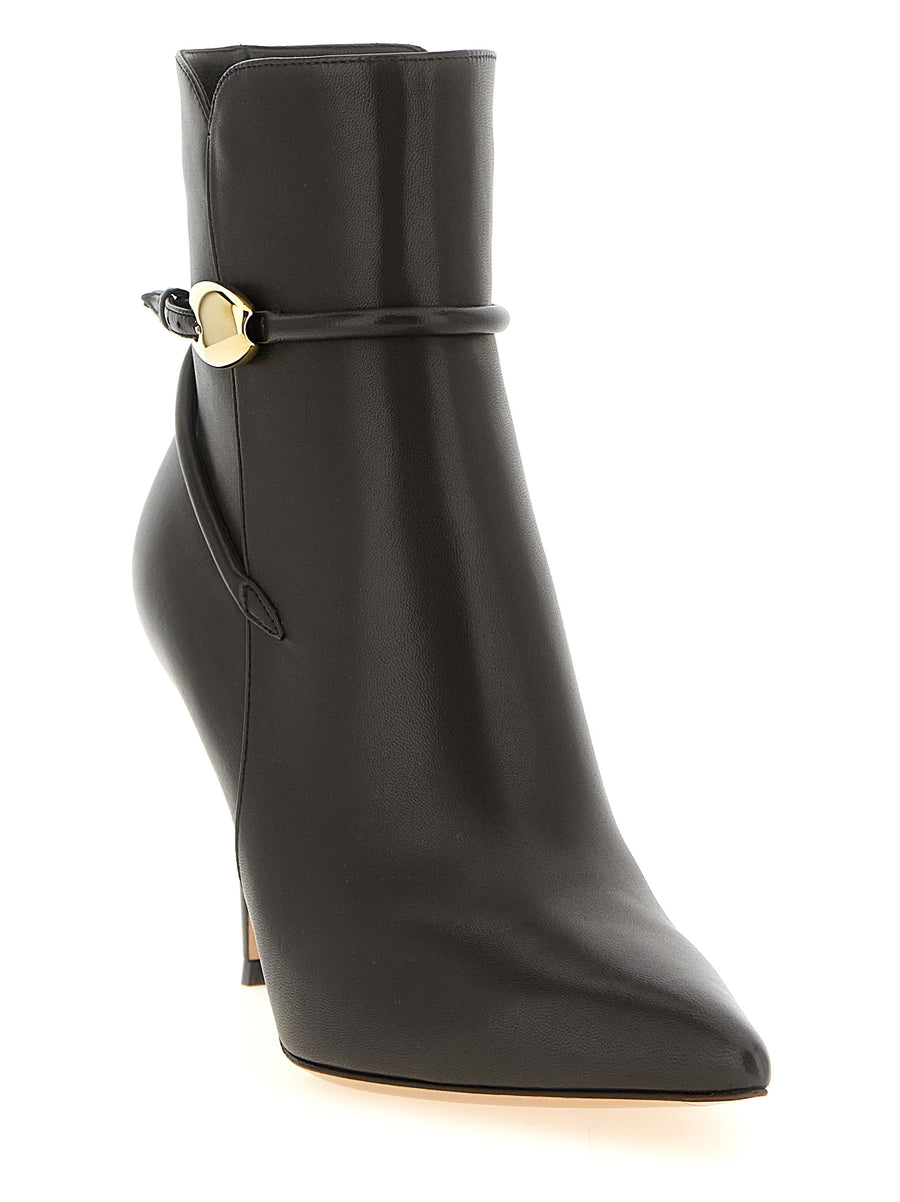Gianvito Rossi Brown Goat Leather Ankle Boots