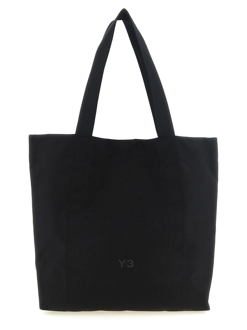Y-3 Schwarze Shopper-Tasche aus Polyamid