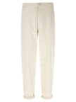 Brunello Cucinelli Weiße Baumwolljeans im Relaxed Fit