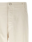 Brunello Cucinelli Weiße Baumwolljeans im Relaxed Fit