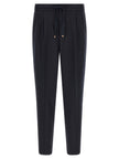Brunello Cucinelli Blaue Hose aus reiner Schurwolle
