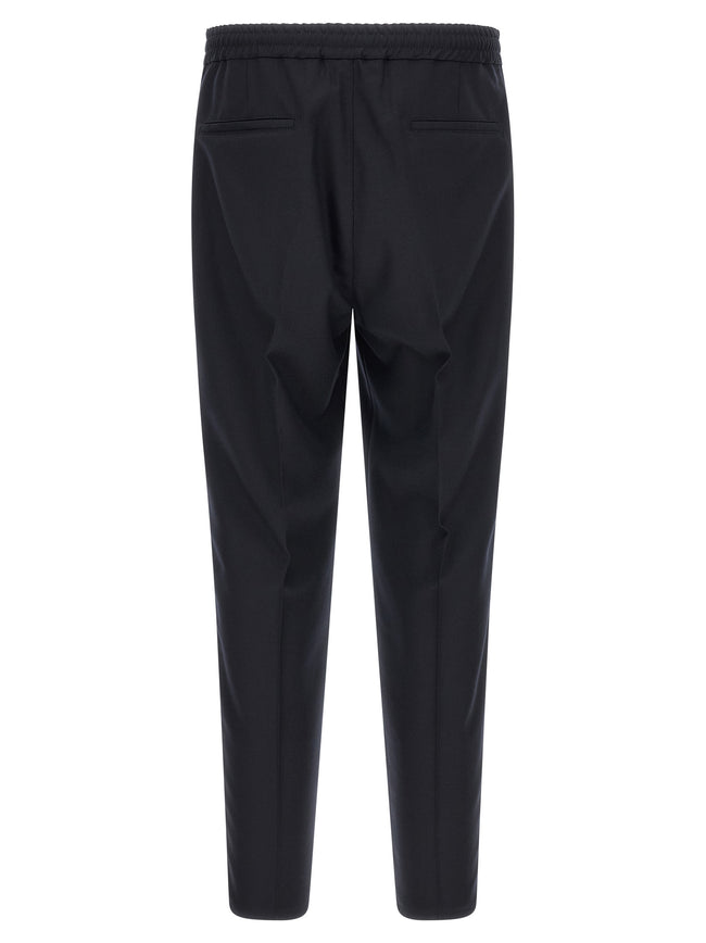 Brunello Cucinelli Dark Blue Pure Virgin Wool Trousers