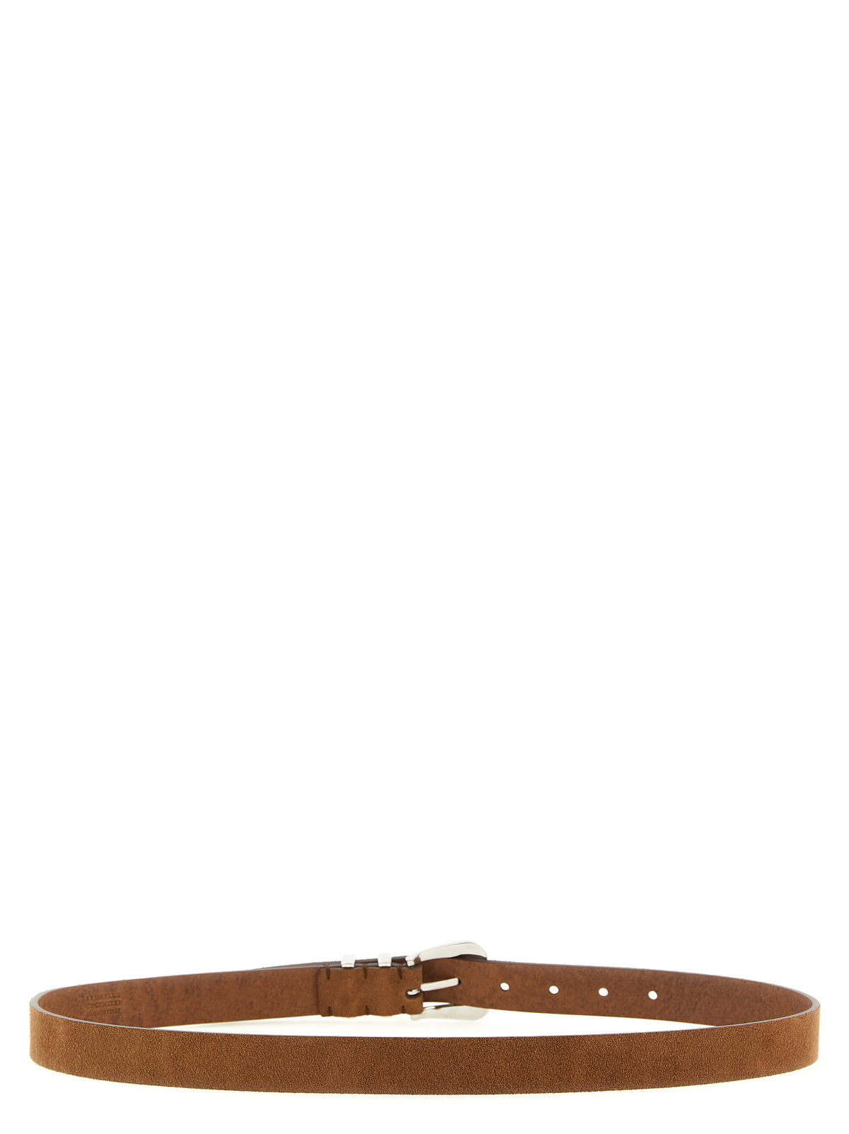 Brunello Cucinelli Brown Calfskin Leather Regular Belt