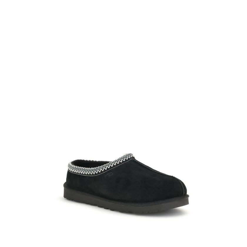 UGG Schwarzer Leder-Mokassin