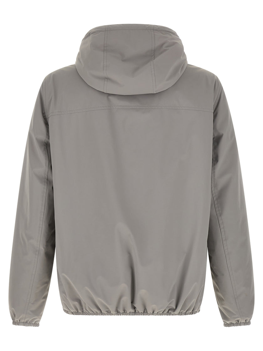 Brunello Cucinelli Graue Jacke aus Polyamid