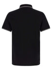 Stone Island Schwarzes Baumwoll-Poloshirt