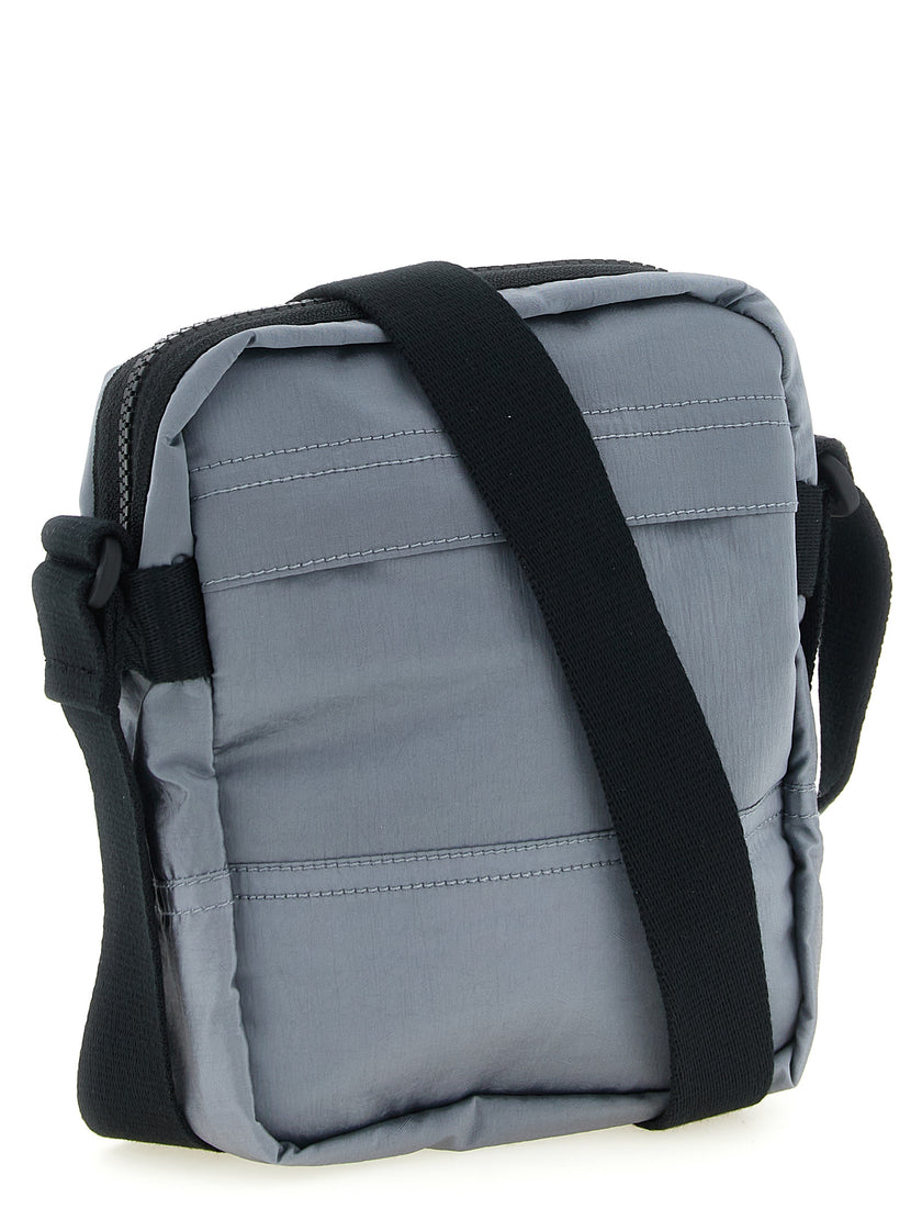 Stone Island Graue Crossbody-Tasche aus Polyamid