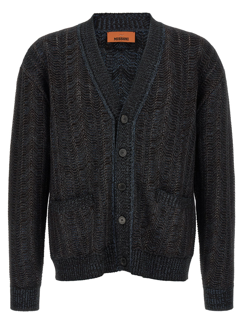 Missoni Mehrfarbige Strickjacke aus Viskose
