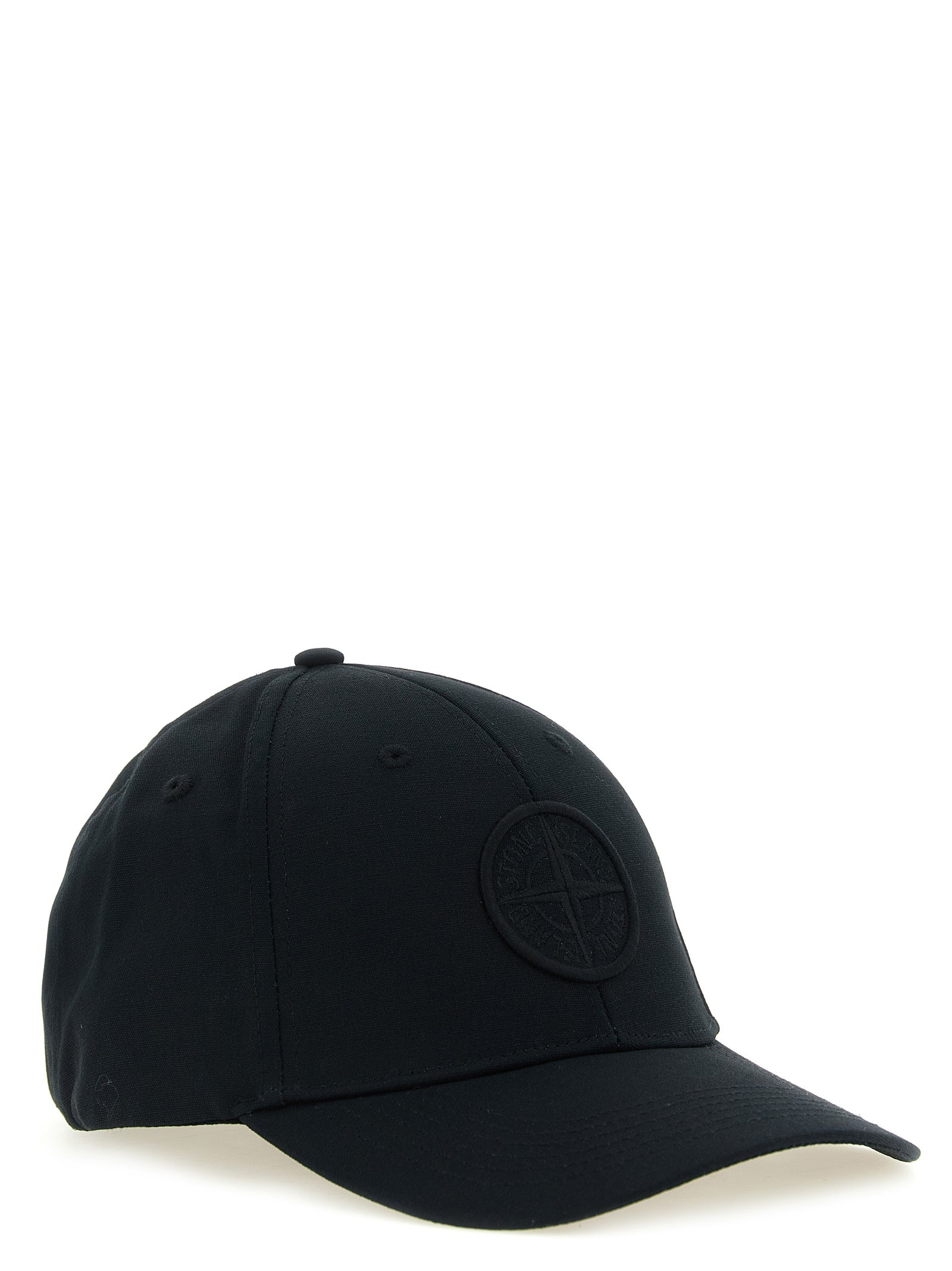 Stone Island Schwarze Baumwollkappe (Baseball Cap)