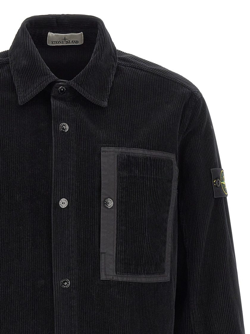 Stone Island Schwarze Baumwollbluse