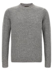 ZANONE Grauer Cardigan aus reiner Schurwolle