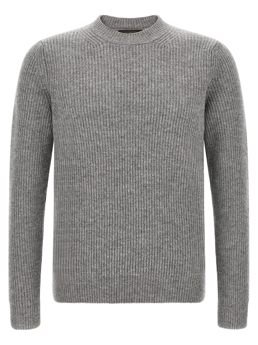 ZANONE Grauer Cardigan aus reiner Schurwolle