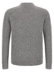 ZANONE Grauer Cardigan aus reiner Schurwolle