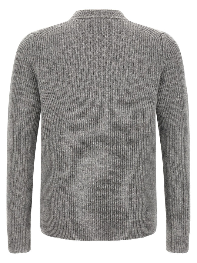 ZANONE Grey pure virgin wool cardigan