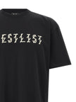 44 Label Group Schwarzes Baumwoll-T-Shirt