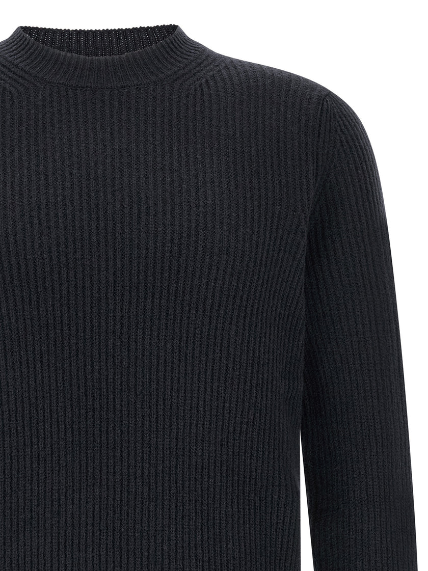 ZANONE Blauer Cardigan aus Schurwolle
