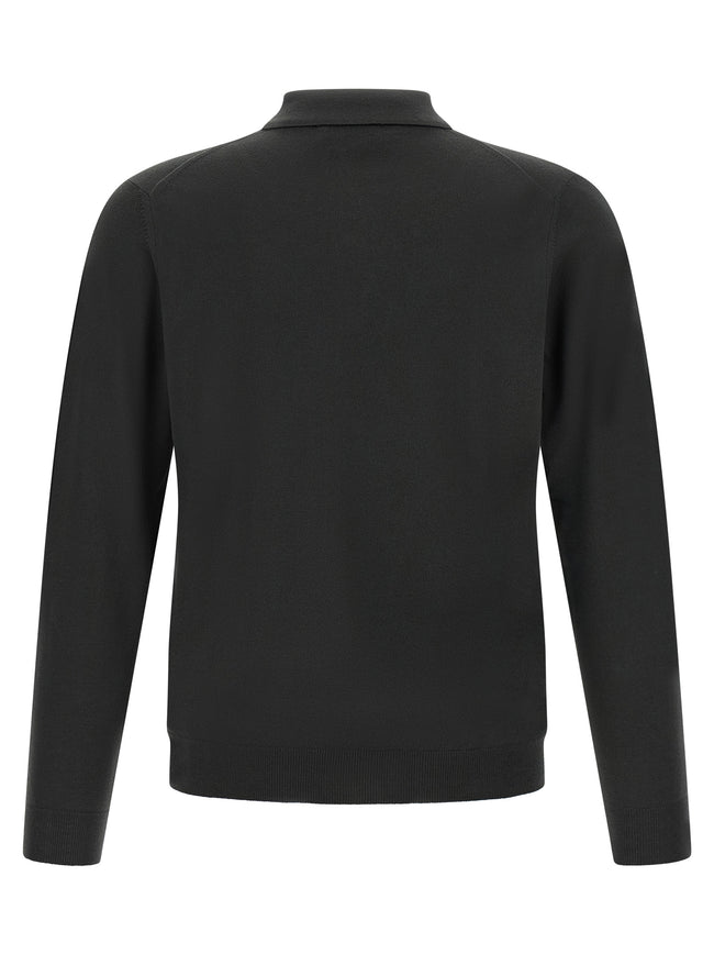 ZANONE Two-tone Polo Shirt in Pure Virgin Wool