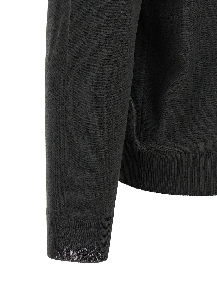 ZANONE Zweifarbige Poloshirt aus reiner Schurwolle
