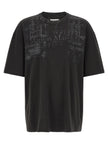 Maison Margiela Schwarzes Langarm-T-Shirt aus Baumwolle