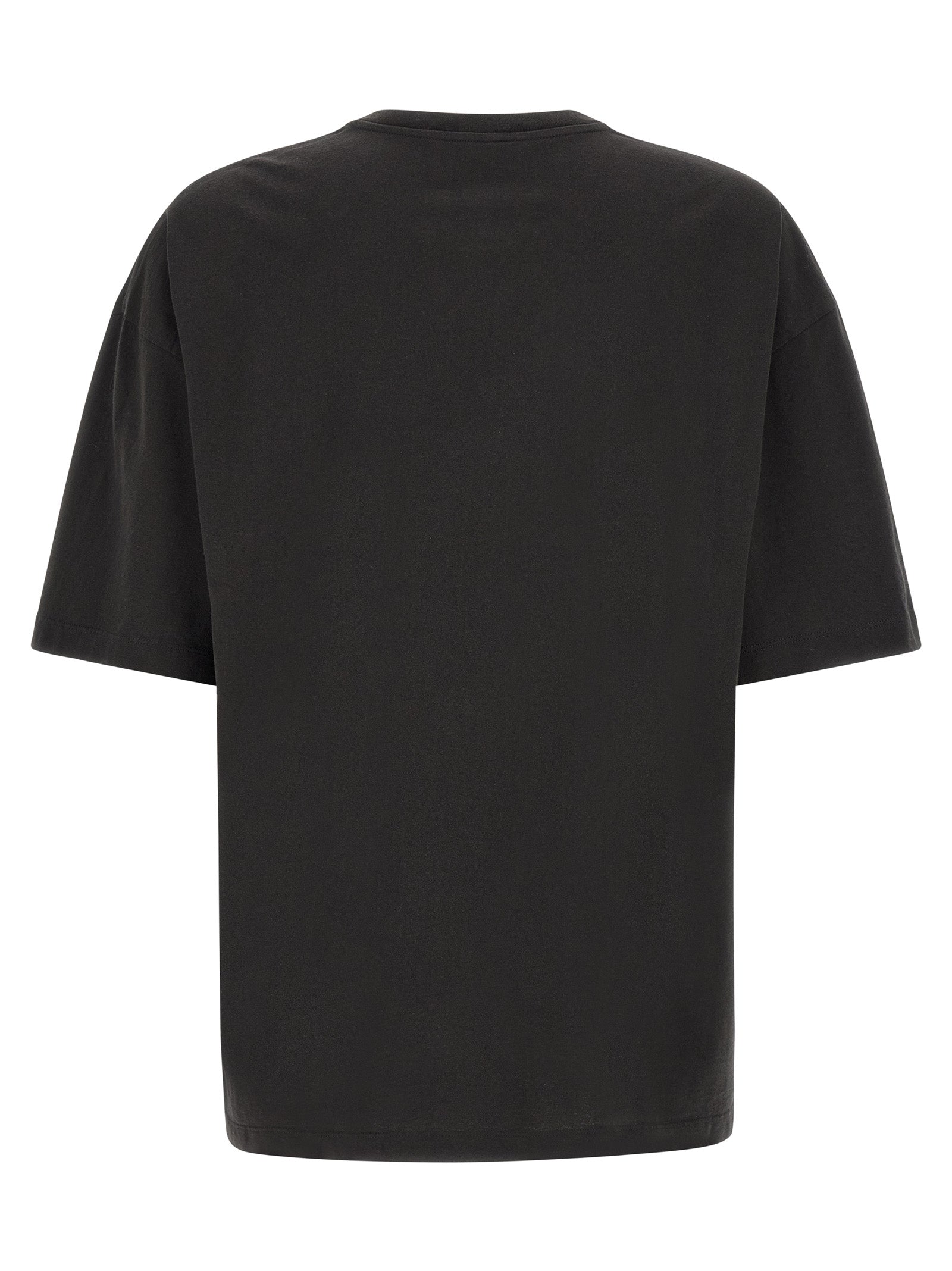 Maison Margiela Schwarzes Langarm-T-Shirt aus Baumwolle