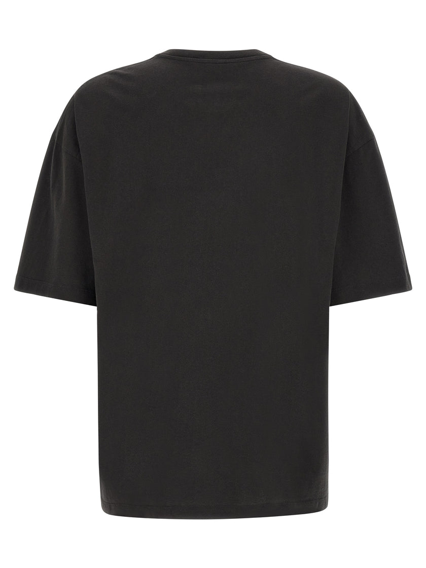 Maison Margiela Schwarzes Langarm-T-Shirt aus Baumwolle