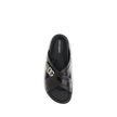 Dolce & Gabbana Schwarze Bos Taurus Sandalen aus Kalbsleder