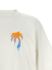 Palm Angels Weißes Baumwoll-T-Shirt