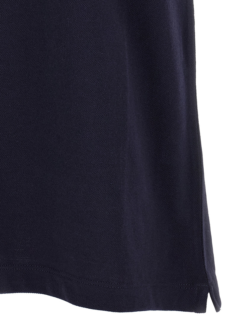 Brunello Cucinelli Blaues Baumwoll-Polohemd