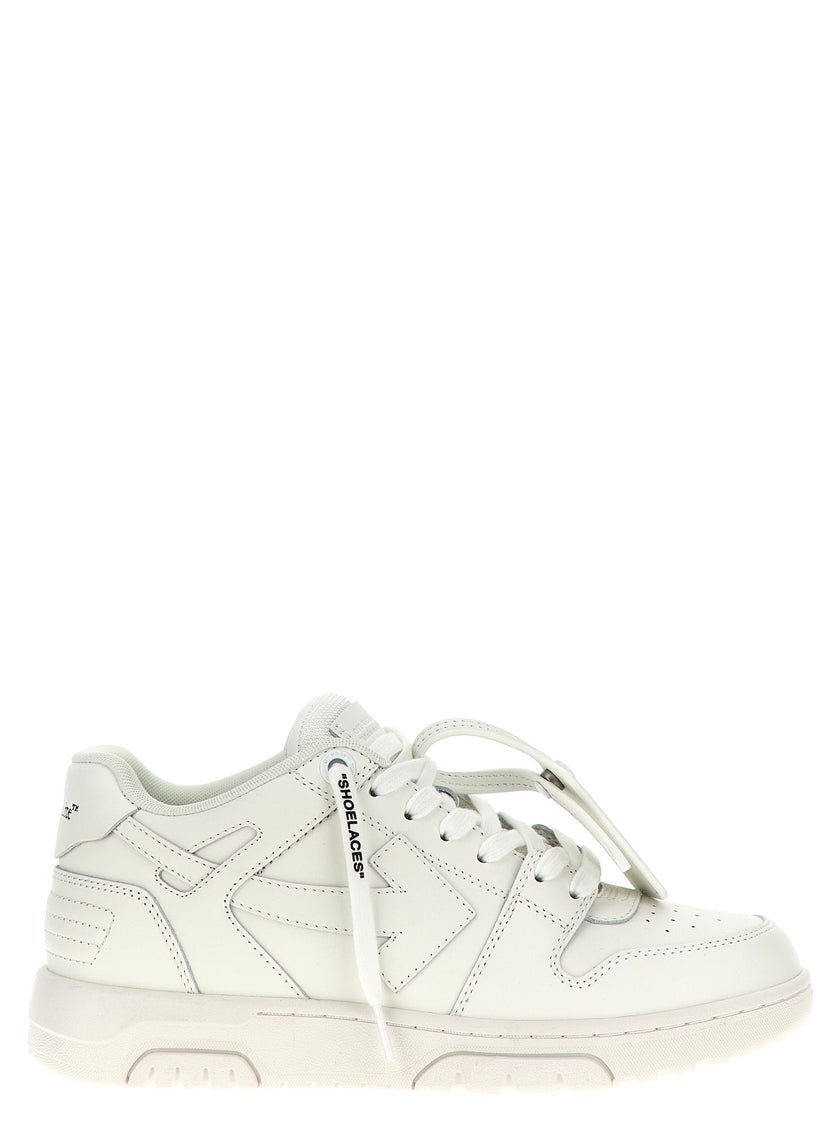 Off-White Weiße Kalbsleder Low-Top-Sneaker