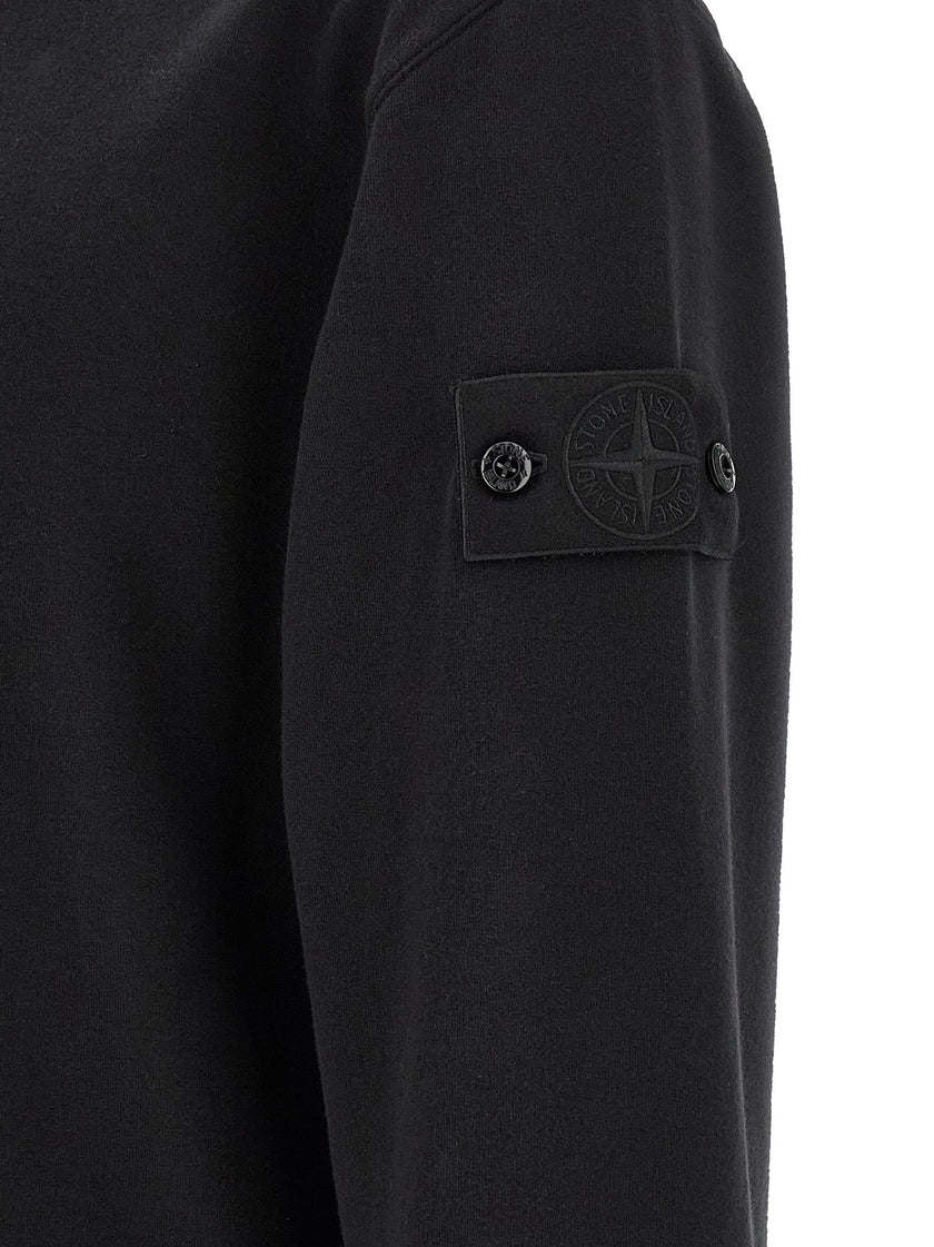 Stone Island Schwarzer Baumwoll-Sweatshirt