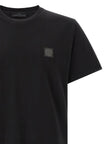 Stone Island Schwarzes Baumwoll-T-Shirt