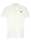 Moncler Weißes Poloshirt aus Baumwolle