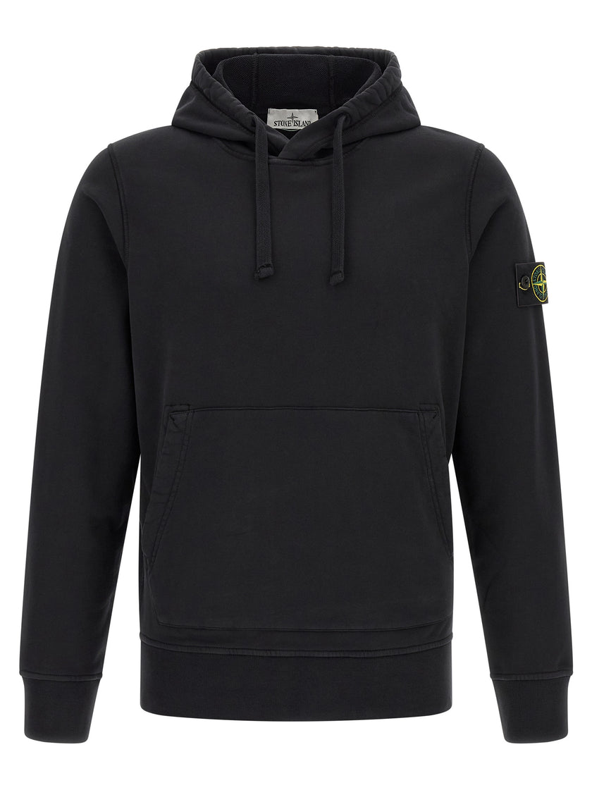 Stone Island Schwarzer Baumwoll-Sweatshirt