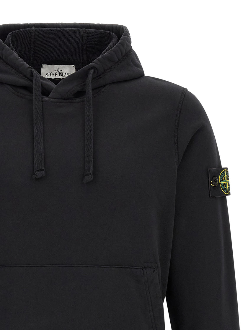 Stone Island Schwarzer Baumwoll-Sweatshirt