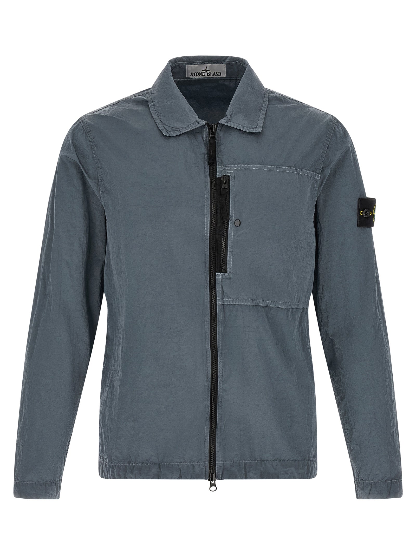 Stone Island Graue Polyamid-Bluse