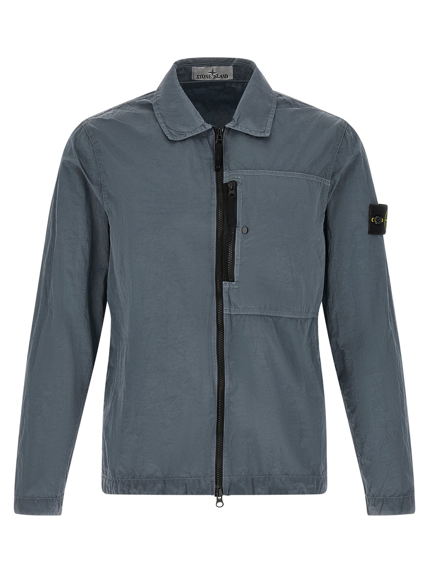 Stone Island Graue Polyamid-Bluse