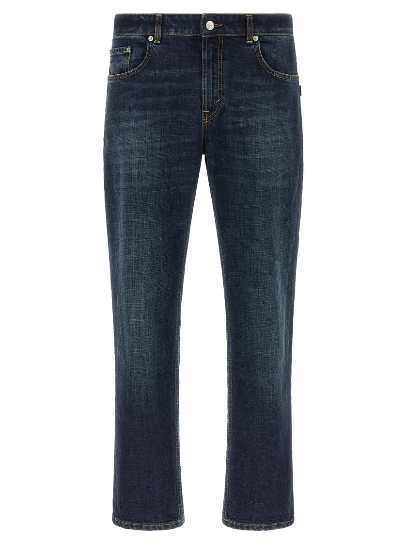 Department 5 Blaue Cropped Jeans aus Baumwolle