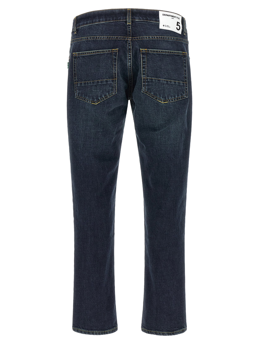 Department 5 Blaue Cropped Jeans aus Baumwolle