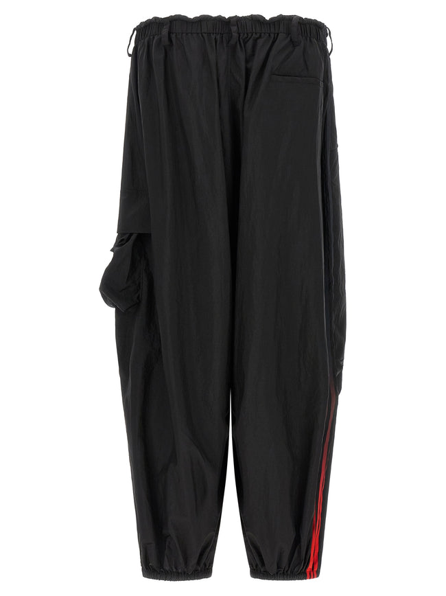 Y-3 Schwarze Cargohose aus Nylon