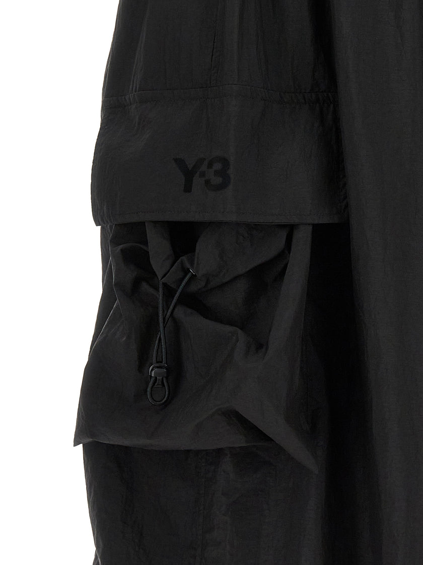 Y-3 Schwarze Cargohose aus Nylon