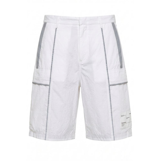 Trussardi Jeans Weiße Herren-Shorts aus Polyamid