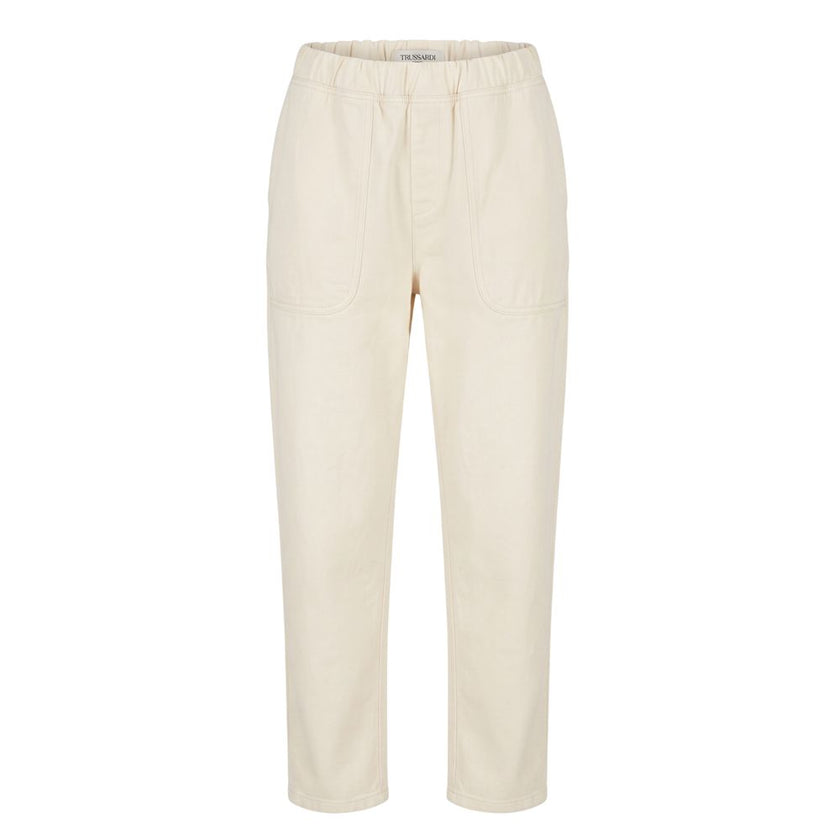 Trussardi Jeans Beigefarbene Baumwollhose für Herren