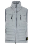 Stone Island Graue ärmellose Jacke aus Polyamid