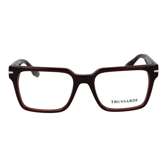 Trussardi Brille aus Burgunderrotem Acetat (Gestell)