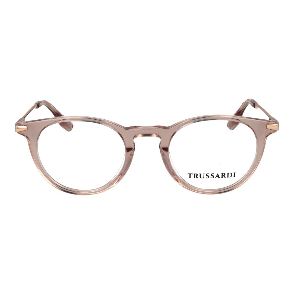Trussardi Brille aus rosa Acetat (Gestell)