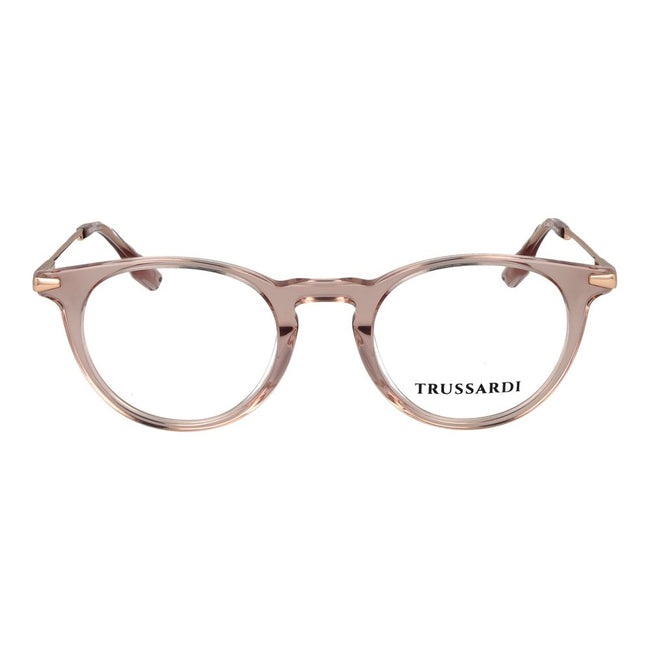 Trussardi Brille aus rosa Acetat (Gestell)